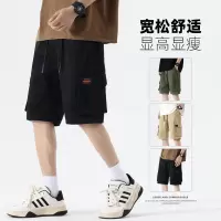 纯棉工装短裤男士夏季新款美式潮牌宽松休闲百搭运动五分裤子男生