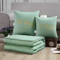 全棉刺绣抱枕被子两用纯棉加厚车载靠枕汽车靠垫办公室午睡枕头