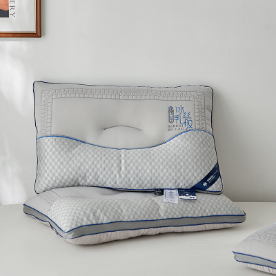 夏季泰国天然乳胶凉豆豆枕芯一对装家用枕头护颈椎助睡眠凉枕