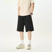 夏季休闲短裤男冰丝透气速干薄款宽松炸街运动跑步五分裤