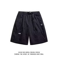 新款大码休闲短裤男生夏季薄款冰丝五分马裤宽松运动裤