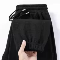 新款宽松休闲裤男韩版潮流百搭裤子夏季薄款坠感阔腿长裤