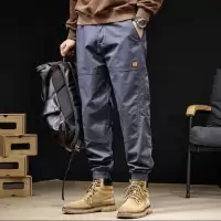 裤工装裤男潮牌秋季新款宽松直筒潮流束脚裤子男士美式