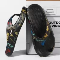 夏季新款EVA轻便简约百搭平底男士拖鞋沙滩夹脚透气露趾人字拖鞋