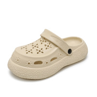 女士春夏季潮流时尚日常休闲圆头经典洞洞鞋透气包头女款洞洞鞋