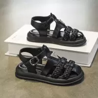 女童罗马凉鞋夏季新款儿童公主沙滩鞋中小童女孩时尚包头拖鞋