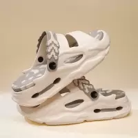 情侣款大码EVA防滑休闲拖鞋夏季踩屎感厚底增高拼色凉拖鞋