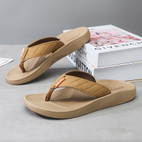 春夏季新款EVA轻便简约百搭平底男士拖鞋沙滩透气露趾人字拖鞋