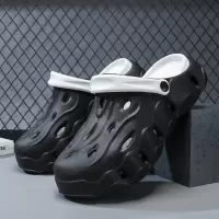 夏季新款厚底增高5.0踩屎感防滑透气凉拖鞋户外休闲男士洞洞鞋