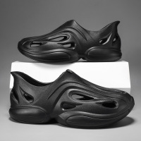 椰子洞洞鞋男款踩屎感软厚底4.0包头小众科技感时尚潮流男拖潮鞋