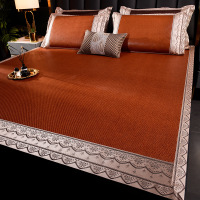 凉席夏季藤席 1.5M1.8米凉席套件可折叠床笠款印尼席厂家