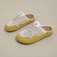 阿甘鞋2025春夏季新款芒果头拼色设计感外传休闲博肯半拖鞋