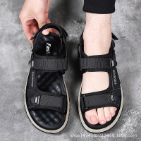 凉鞋男夏季新款运动沙滩鞋透气防滑乳胶厚底韩版潮流百搭鞋子2302