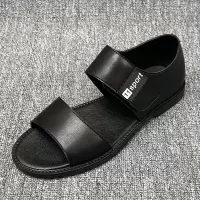 大码48码皮凉鞋男牛皮新款休闲男鞋夏季外穿罗马鞋防滑沙滩鞋