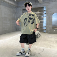 男童夏季套装2025新款儿童装夏装潮帅气时髦男孩短袖运动夏款衣服