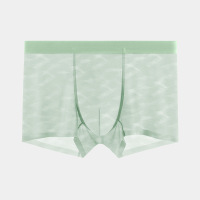 内裤男夏季冰丝羽毛透气无痕内裤厂家贴牌定制7A内裆男士内裤