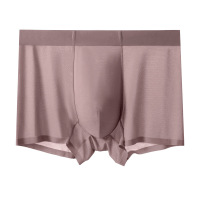 冰丝内裤男士无痕内裤ZK蕉凸内裤工厂平角裤网孔一片式内裤男