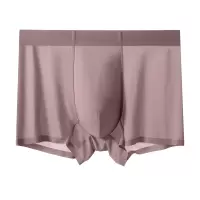 无痕冰丝内裤男ZK蕉凸内裤工厂平角裤透气网孔一片式男生内裤