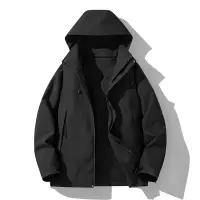 情侣户外冲锋衣夹克男士春秋季新款美式宽松潮牌风衣夹克休闲外套
