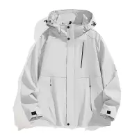 春秋季新款连帽夹克男士美式潮牌防水宽松休闲工装户外情侣款外套