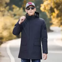 男女户外冲锋衣三合一羽绒内胆防风青年中长款登山服上衣男士夹克