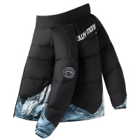 男装冬季潮流羽绒服情侣新款保暖加厚立领面包服潮牌百搭男士外套