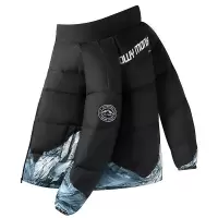 男装冬季潮流羽绒服情侣新款保暖加厚立领面包服潮牌百搭男士外套