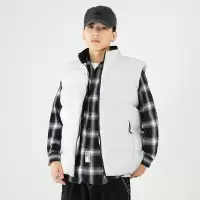 马甲男秋冬季立领棉马甲坎肩工装马夹男休闲百搭潮牌青少年外套男