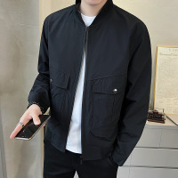 夹克男士冲锋衣外套春秋季新款休闲潮牌男装立领夹克衫百搭男上衣