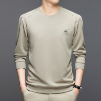 同款卫衣男秋季新款莫斯格提花男士圆领休闲长袖宽松上衣