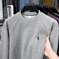 重磅加厚卫衣男秋季新款时尚青年落肩宽松潮流长袖男士打底衫