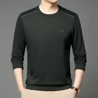 高档男士卫衣秋季新款圆领时尚休闲舒适百搭长袖T恤男
