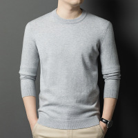 加厚450克濮院羊毛男士羊毛衫冬季圆领保暖加厚打底毛衣男