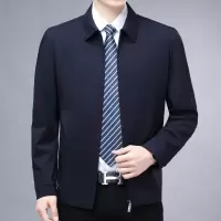 翻领外套男士秋季年新款潮流休闲上衣男装夹克男款商务