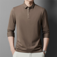 新款polo衫男士长袖T恤春秋季翻领商务时尚打底男装