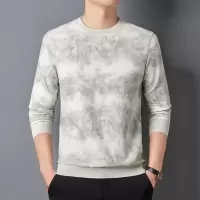 春秋季T恤男士长袖新款青年时尚印花圆领男体恤休闲打底衫
