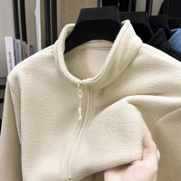 男士新款时尚纯色高领秋冬装厚款保暖有型防风卫衣长袖