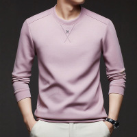 秋季新款男士长袖T恤宽松休闲套头卫衣打底衫