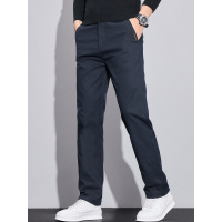 春秋新款男士直筒休闲裤 弹力修身商务长裤 潮牌韩版通勤厚款男裤