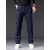 五色可选男士大码直筒休闲裤轻奢弹力潮牌纯色日常通勤长裤秋冬款