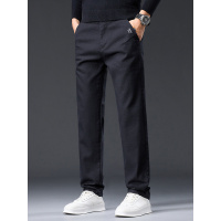 男式春秋季仿牛仔直筒裤 弹力商务休闲长裤 修身透气通勤日常新款