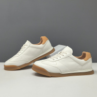 真皮板鞋男款潮流百搭鞋子欧洲站男鞋男士头层牛皮小众高端休闲鞋