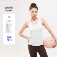 夏季网纱镂空瑜伽背心透气裸感美背显瘦运动背心