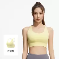 网纱背交叉运动文胸美背上衣高强度防震瑜伽健身内衣女