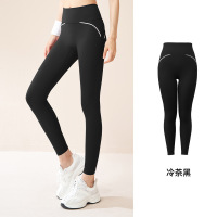 线感尴尬线瑜伽裤高弹裸感修身高腰健身裤