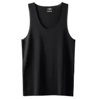 2件装男士圆领无袖T恤夏季新款冰丝肩宽背心升级透气速干坎肩打底