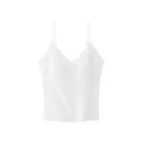 夏季螺纹吊带背心女带胸垫蕾丝花边内搭外穿大码打底上衣新款