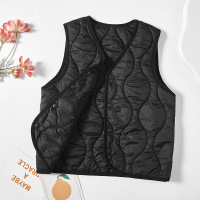 校服神器男女童背心秋冬全羊毛填充宝宝初中学生羽绒内搭马甲内衣