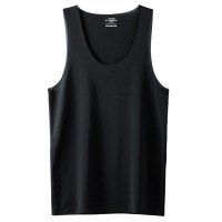 男士圆领无袖T恤夏季新款冰丝宽肩背心180克升级透气速干坎肩打底
