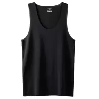 男士圆领无袖T恤夏季新款冰丝宽肩背心180克升级透气速干坎肩打底